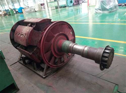 北京某變頻柜廠家試驗用電機(jī)T3200/1730-10KV轉(zhuǎn)子磁極線圈修復(fù)